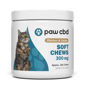 Gâteries Paw CBD Poulet et Cataire CBD pour chats (300 mg)