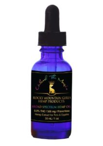 Huile de CBD pour chiens / animaux de compagnie à large spectre de chanvre Rocky Mountain Girls