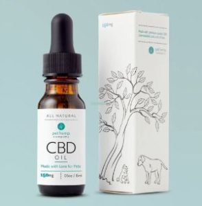 huile de CBD pour chiens et chats pet hemp company
