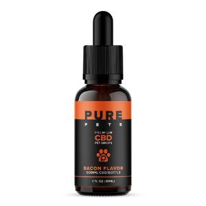 Huile de CBD à saveur de bacon Pure Kana pour animaux de compagnie