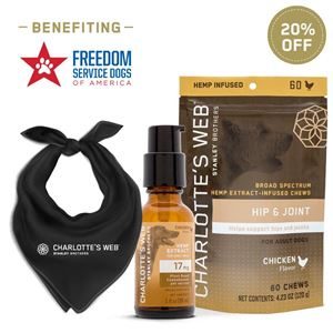 Ensemble de chien de service Web Freedom de Charlotte