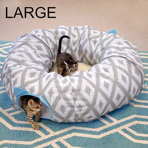 Grand lit de tunnel pour chat Kitty City 