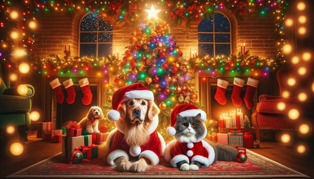 Nos compagnons chiens et chats méritent un plan de Noël reposant